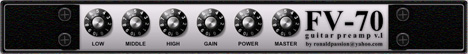 FV-70 - free Guitar preamp plugin