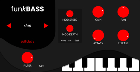 FunkBass - free Bass rompler plugin