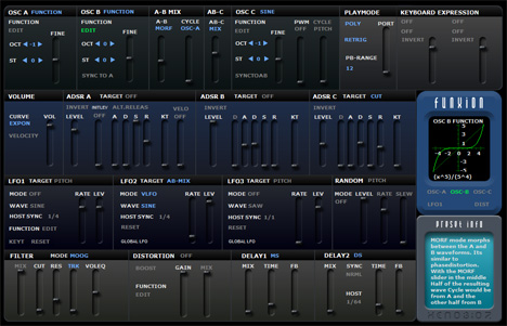 Funxion - free Hybrid synth plugin