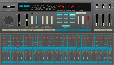 Fury-800 - free KORG Poly-800 emulation plugin