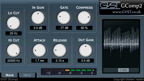 GComp2 - free Compressor plugin