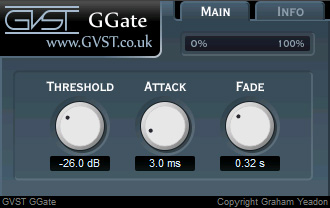 GGate - free Noise gate plugin