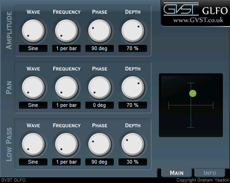 GLFO - free Triple LFO plugin