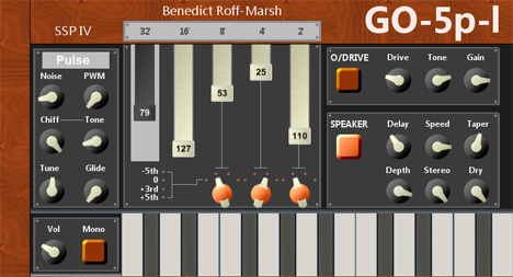 GO-5p-l - free Electromechanical organ plugin