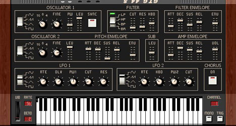 44 S - free Analog synth plugin