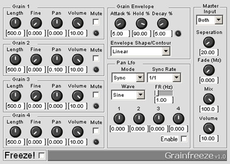 Grain Freeze - free Granulator plugin