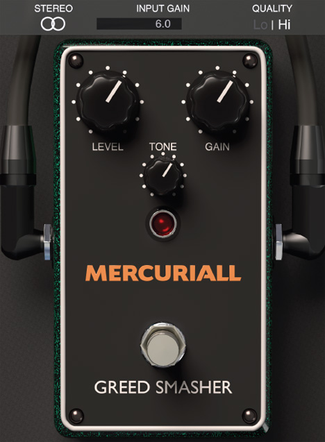 Greed Smasher - free Overdrive guitar pedal plugin