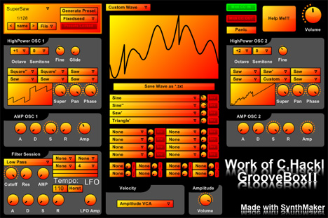 GrooveBoxII - free Custom waves synth plugin