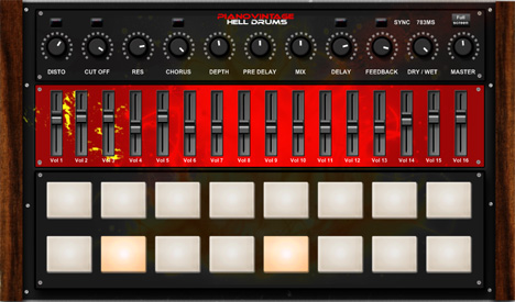 Hell Drums - free Roland TR rompler plugin