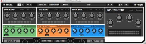 HY-MBMFX free - free 3 band multi fx plugin