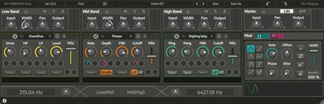 HY-MBMFX2 - free Multiband effect processor plugin