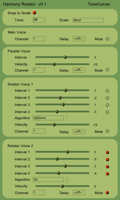 Harmony Rotator - free MIDI notes generator plugin