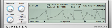 IO Filter - free Paraphonic multifilter plugin