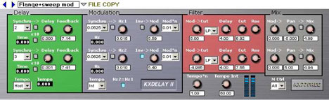 KXDELAY2 - free Stereo delay / mod filters plugin