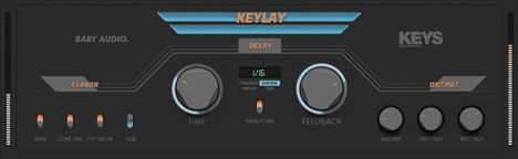 Keylay - free Delay / ducker plugin