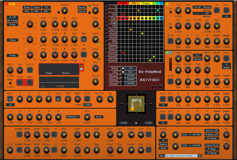 Kx-PolyMod - free Modular / SF2 player plugin