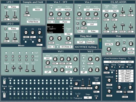 KxStep - free Vintage modular monophonic synth plugin