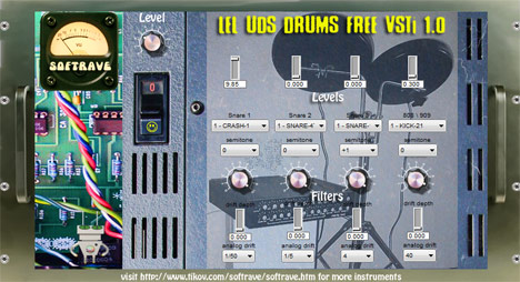 LEL UDS DRUMS - free Analog snares plugin