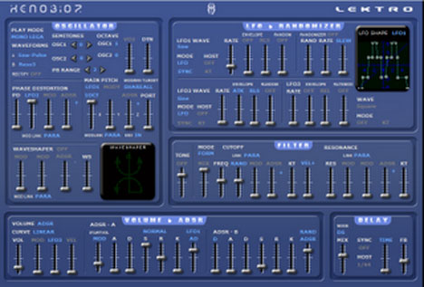 Lektro - free Phase distortion synth plugin