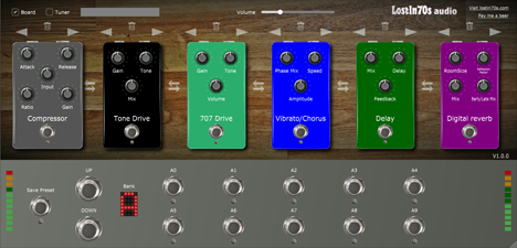 Live Pedalboard - free Guitar rig stompbox plugin