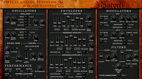 Satyr - free Analog synth plugin