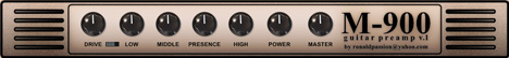 M-900 - free Guitar preamp plugin