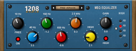 MEQ - free Modern classic EQ plugin