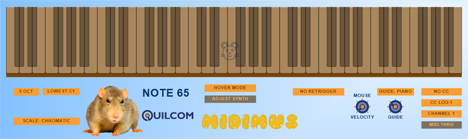 MIDIMUS - free Mouse-over MIDI controller plugin