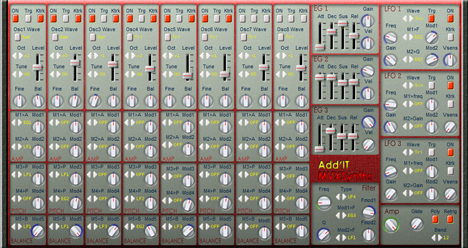 AddIt - free 8 osc additive synth plugin