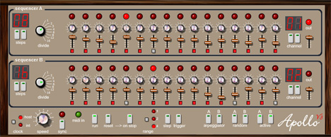 Apollo - free Step sequencer / arpegiator plugin