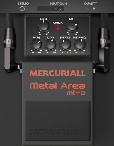 Metal Area MT-A - free Boss MT-2 distortion plugin