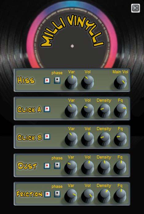 Milli Vinylli - free Vinyl simulator plugin