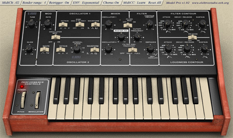 Model Pro - free Moog Prodigy emulation plugin