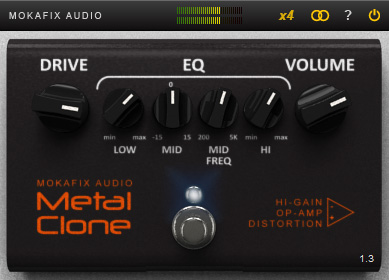 Metal Clone - free Distortion stompbox plugin