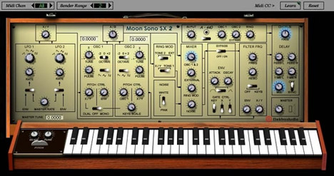 Moon Sono Sx - free Moog Sonix Six emulation plugin