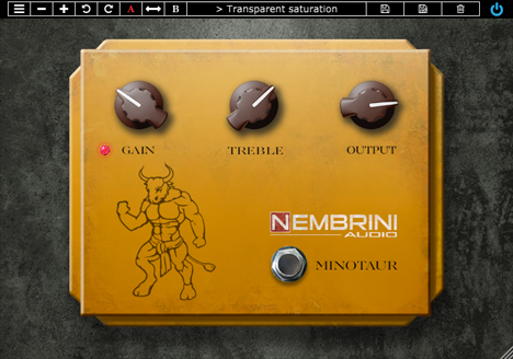 Clon Minotaur - free Overdrive pedal plugin