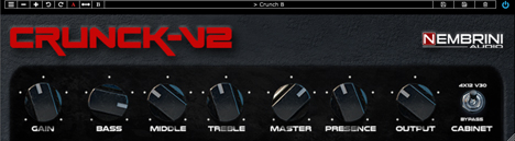 Crunck V2 - free Guitar amplifier plugin