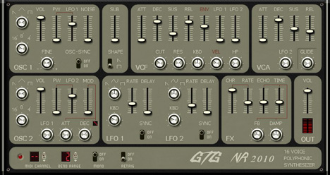 NR2010 - free Analog polysynth plugin