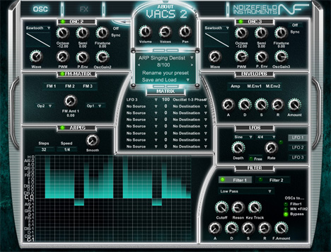 VACS - free Hybrid arpeggiator synth plugin