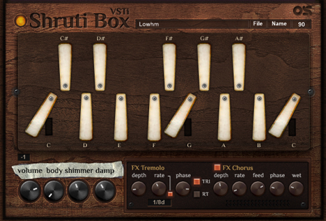 Shruti Box - free Shruti box plugin