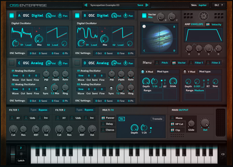 OSS Enterprise - free Hybrid vector synth plugin