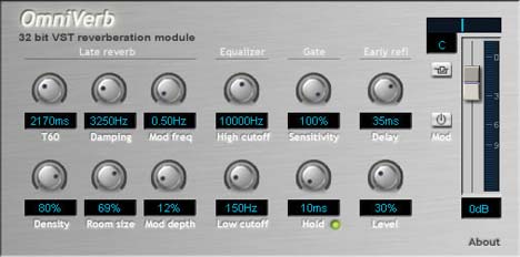 Omniverb - free Gate reverb plugin