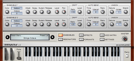 Orpheus II - free Polyphonic Ensemble plugin