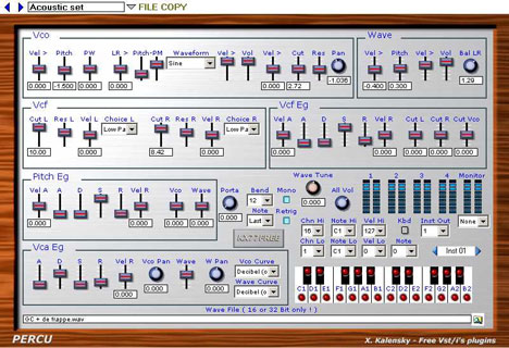 PERCU - free Percussion synth / wave player plugin