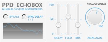 PPD Echobox - free Analog echo / delay plugin