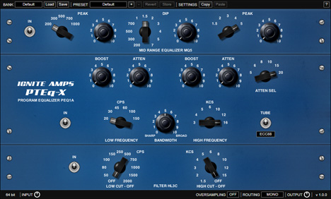 PTEq-X - free Vintage passive EQ plugin