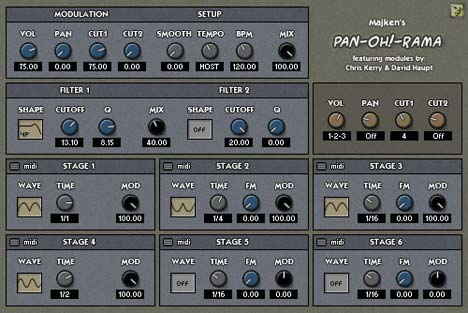 Pan-Oh!-Rama - free LFO  multi-effects plugin