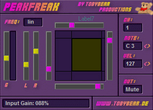 PeakFreak - free Audio to MIDI notes plugin