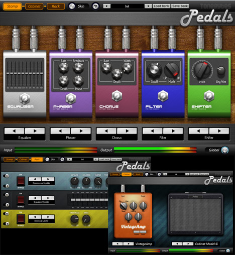 Pedals - free Amp / effects processor plugin