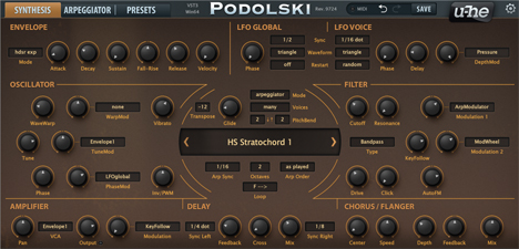 Podolski - free Arpeggiator / step sequencer synth plugin